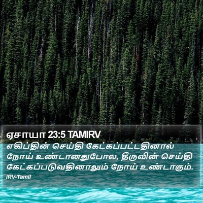 ஏசாயா 23:5 TAMIRV Bible Verse Image