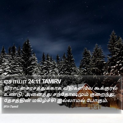 ஏசாயா 24:11 TAMIRV Bible Verse Image