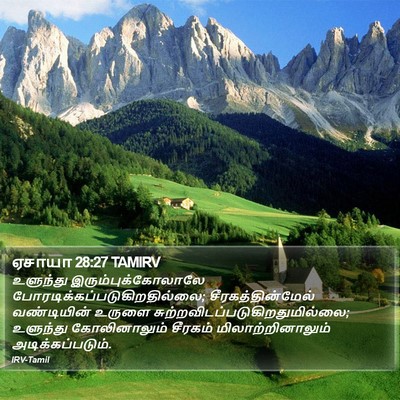 ஏசாயா 28:27 TAMIRV Bible Verse Image
