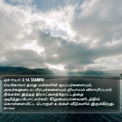 ஏசாயா 3:14 TAMIRV Bible Verse Image