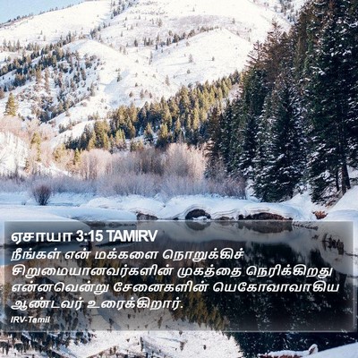 ஏசாயா 3:15 TAMIRV Bible Verse Image