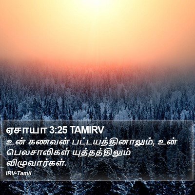 ஏசாயா 3:25 TAMIRV Bible Verse Image