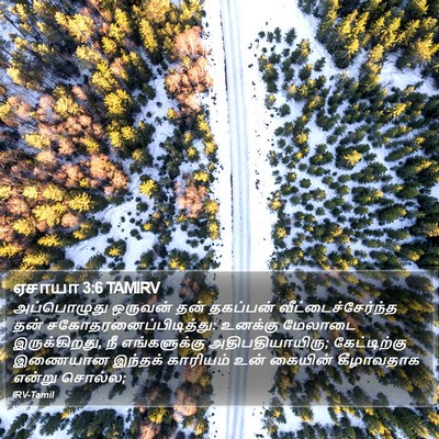 ஏசாயா 3:6 TAMIRV Bible Verse Image