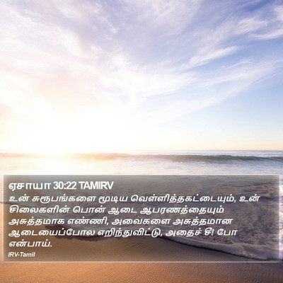 ஏசாயா 30:22 TAMIRV Bible Verse Image