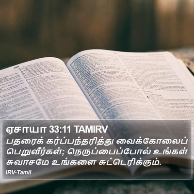 ஏசாயா 33:11 TAMIRV Bible Verse Image