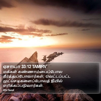 ஏசாயா 33:12 TAMIRV Bible Verse Image