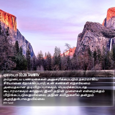 ஏசாயா 33:20 TAMIRV Bible Verse Image