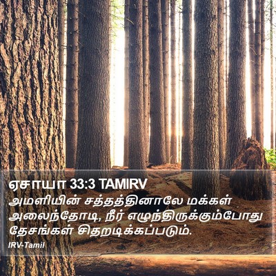 ஏசாயா 33:3 TAMIRV Bible Verse Image