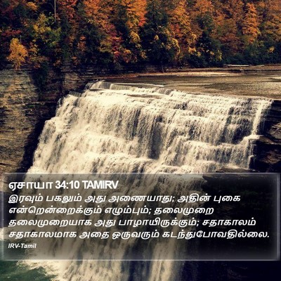 ஏசாயா 34:10 TAMIRV Bible Verse Image