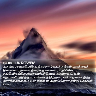 ஏசாயா 36:12 TAMIRV Bible Verse Image
