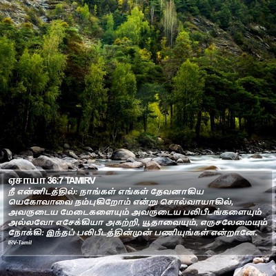 ஏசாயா 36:7 TAMIRV Bible Verse Image