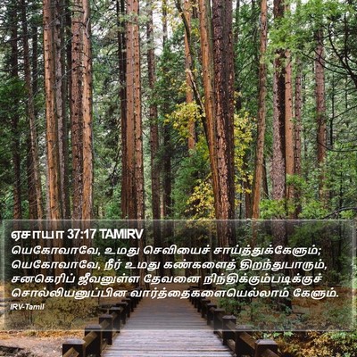 ஏசாயா 37:17 TAMIRV Bible Verse Image