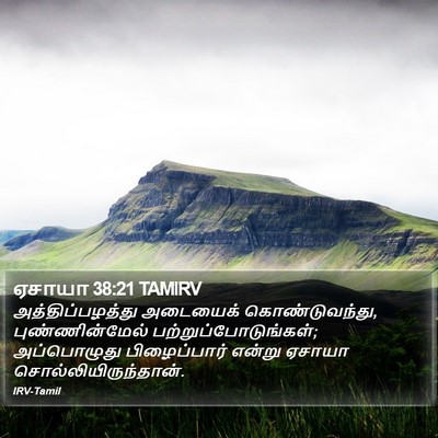 ஏசாயா 38:21 TAMIRV Bible Verse Image