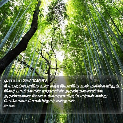 ஏசாயா 39:7 TAMIRV Bible Verse Image
