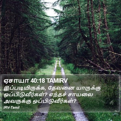 ஏசாயா 40:18 TAMIRV Bible Verse Image