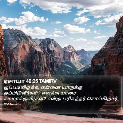 ஏசாயா 40:25 TAMIRV Bible Verse Image