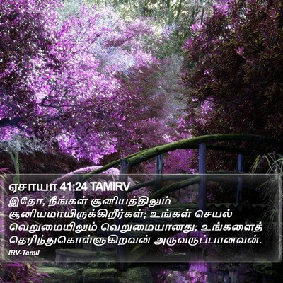 ஏசாயா 41:24 TAMIRV Bible Verse Image