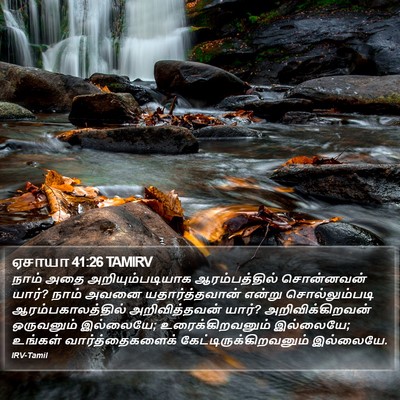 ஏசாயா 41:26 TAMIRV Bible Verse Image