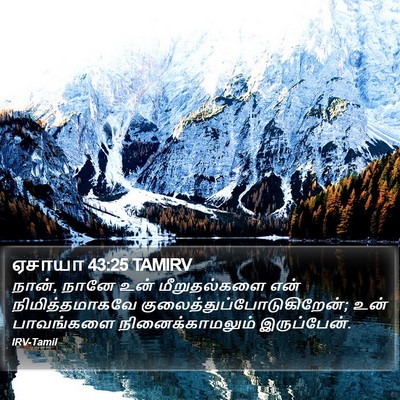 ஏசாயா 43:25 TAMIRV Bible Verse Image