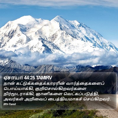 ஏசாயா 44:25 TAMIRV Bible Verse Image