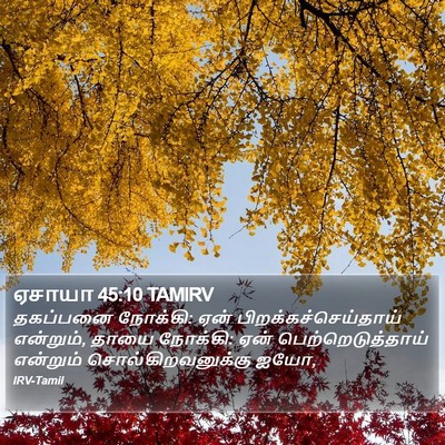 ஏசாயா 45:10 TAMIRV Bible Verse Image