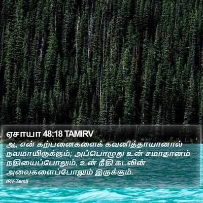 ஏசாயா 48:18 TAMIRV Bible Verse Image