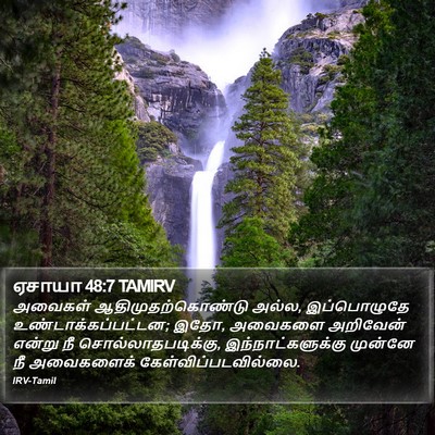 ஏசாயா 48:7 TAMIRV Bible Verse Image