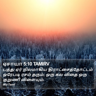 ஏசாயா 5:10 TAMIRV Bible Verse Image