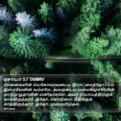 ஏசாயா 5:7 TAMIRV Bible Verse Image