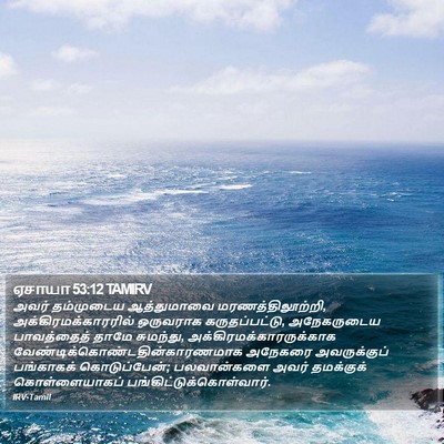 ஏசாயா 53:12 TAMIRV Bible Verse Image