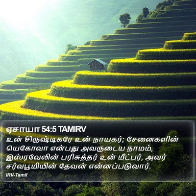 ஏசாயா 54:5 TAMIRV Bible Verse Image