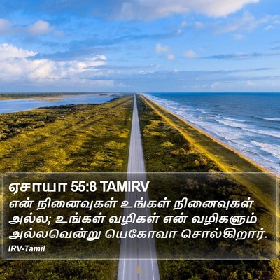 ஏசாயா 55:8 TAMIRV Bible Verse Image