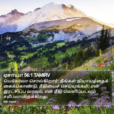 ஏசாயா 56:1 TAMIRV Bible Verse Image