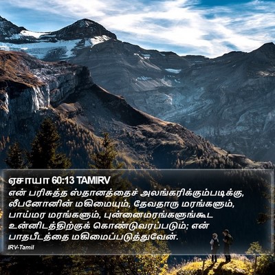 ஏசாயா 60:13 TAMIRV Bible Verse Image