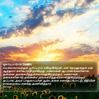 ஏசாயா 61:10 TAMIRV Bible Verse Image