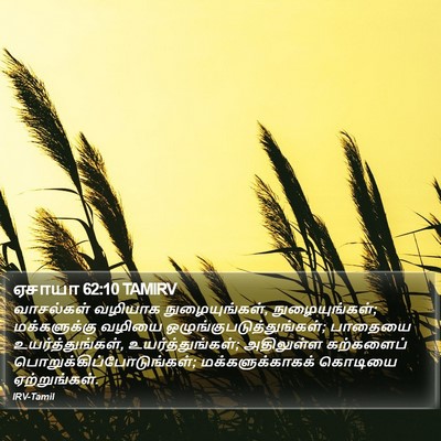 ஏசாயா 62:10 TAMIRV Bible Verse Image
