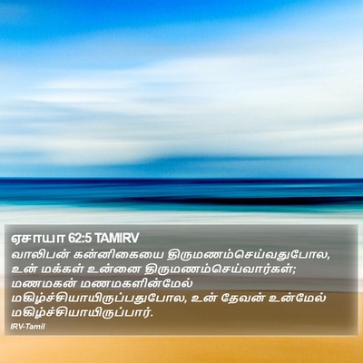 ஏசாயா 62:5 TAMIRV Bible Verse Image