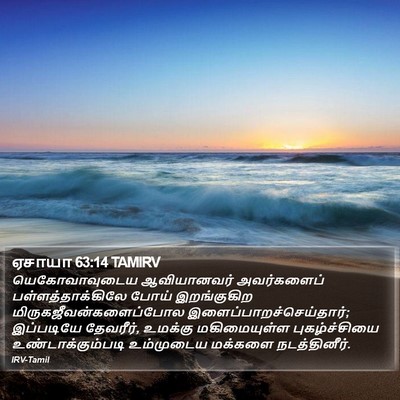 ஏசாயா 63:14 TAMIRV Bible Verse Image