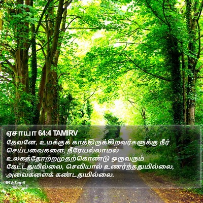 ஏசாயா 64:4 TAMIRV Bible Verse Image