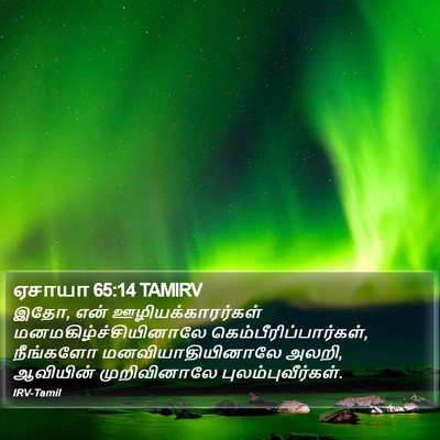 ஏசாயா 65:14 TAMIRV Bible Verse Image
