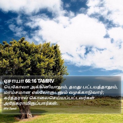 ஏசாயா 66:16 TAMIRV Bible Verse Image