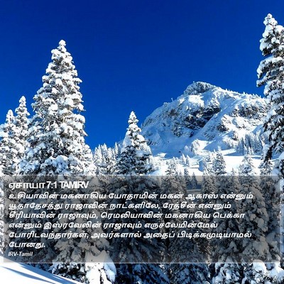 ஏசாயா 7:1 TAMIRV Bible Verse Image