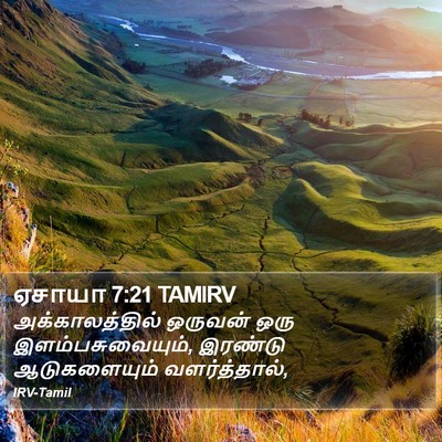 ஏசாயா 7:21 TAMIRV Bible Verse Image