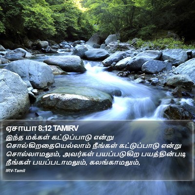 ஏசாயா 8:12 TAMIRV Bible Verse Image
