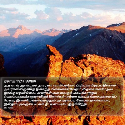 ஏசாயா 9:17 TAMIRV Bible Verse Image