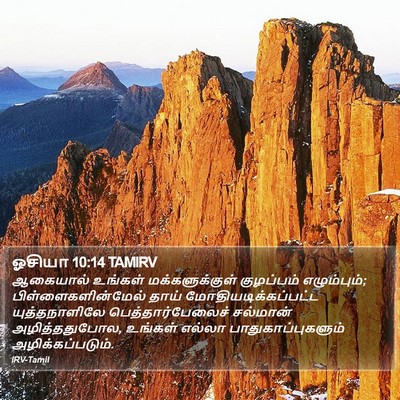 ஓசியா 10:14 TAMIRV Bible Verse Image