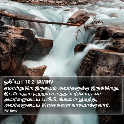 ஓசியா 10:2 TAMIRV Bible Verse Image
