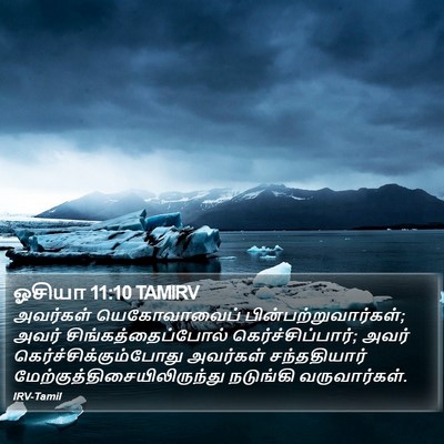 ஓசியா 11:10 TAMIRV Bible Verse Image