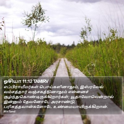 ஓசியா 11:12 TAMIRV Bible Verse Image