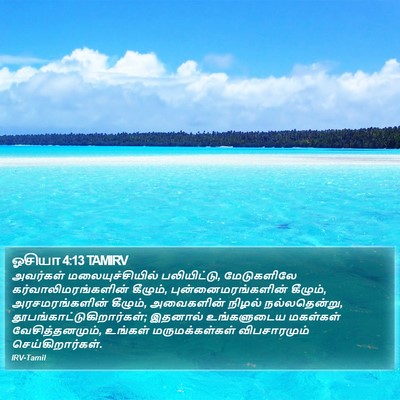 ஓசியா 4:13 TAMIRV Bible Verse Image